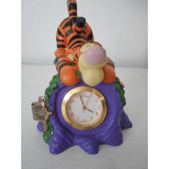 Disney Pooh TIGGER Time Miniature Desk Watch Clock not working, untested - Picture 6 of 7